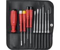 Interchangeable Blade Screwdriver Set, Ergonomisch, 11Stück, Kreuzschlitz / Schlitz / Torx / Sechskant